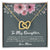 To My Daughter - I Promise You - Necklace Interlocking Hearts Necklace