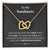 To My Soulmate Interlocking Heart Necklace Wife Necklace Fiancé Neclace Interlocking Hearts Necklace