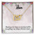 Thank You For Beign An Amazing Mother Interlocking Hearts Necklace
