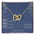 Only You Interlocking Hearts Necklace Message Card