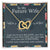 To My Future Wife Necklace Interlocking Hearts Necklace