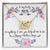 Gift For Mom For Mother'S Day Two Hearts Embellished With Cubic Zirconia Stones Mom Gift Idea To My Mother Mom Birthday Unique Love Message Interlocking Hearts Necklace