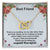 Best Friend - Thank You For Being My Unpaid Therapist - Necklace Interlocking Hearts Necklace