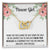 Flower Girl Necklace - Bridesmaid Necklace Interlocking Hearts Necklace
