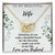 Gift For Wife From Husband Interlocking Hearts Necklace