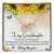 To My Granddaughter Interlocking Hearts Necklace Message Card