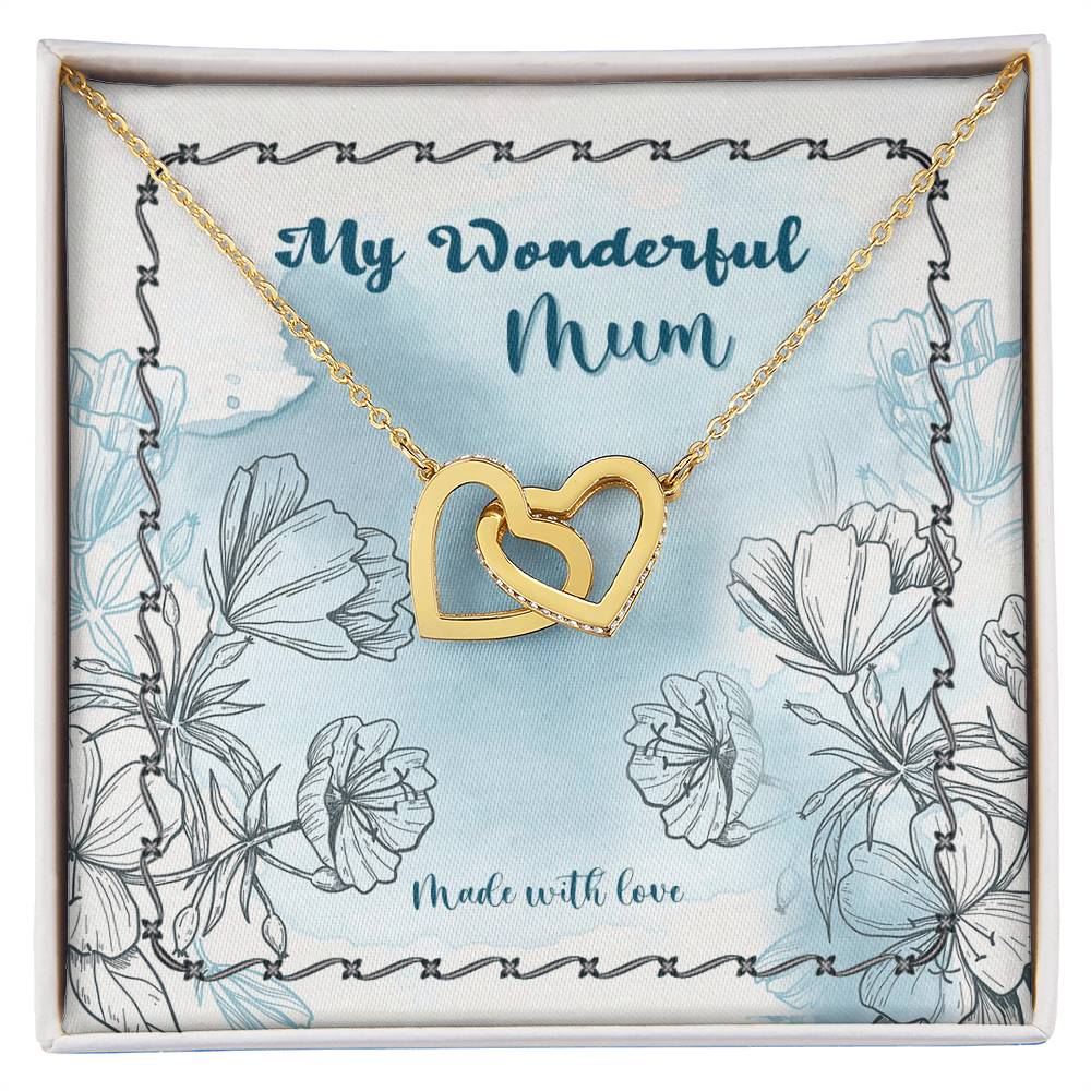 Happy Mother'S Day Gift - Made With Love - The Interlocking Heart Necklace Interlocking Hearts Necklace