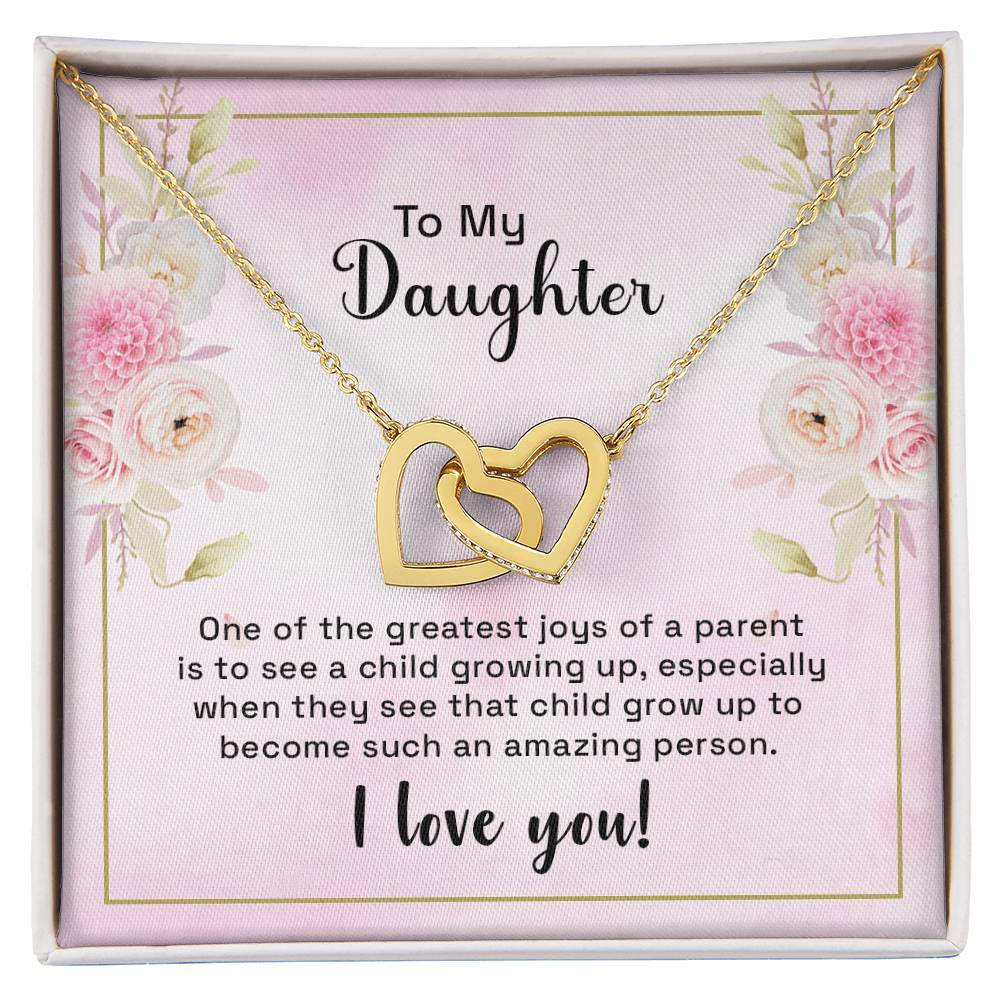 Interlocking Hearts Necklace To My Daughter One Of The Greatest Joys