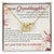 To My Granddaughter Interlocking Hearts Necklace Message Card