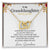 To My Granddaughter - Interlocking Heart Necklace - So6 Interlocking Hearts Necklace