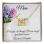 Gift For Mom-Two Hearts-I Love You. Interlocking Hearts Necklace
