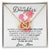 To My Daughter - Unique Interlocking Hearts Binding Necklace Gift Set Interlocking Hearts Necklace