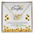 To My Daughter Jewelry From Mother You Are My Sunshine Interlocking Hearts Necklace