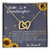 To My Granddaughter Interlocking Hearts Necklace Message Card