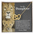 To My Daughter – This Old Lion Will Have Your Back Interlocking Hearts Necklace
