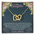 To My Daughter Necklace From Mom Interlocking Hearts Necklace