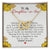 To My Daughter-In-Law You'Re Also My Daughter In Heart Interlocking Hearts Necklace