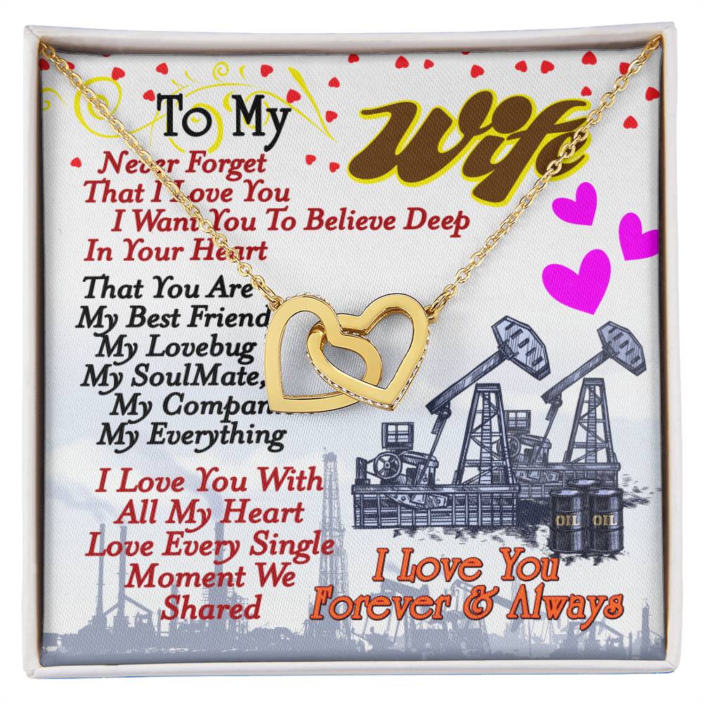 Oilfield Man'S Wife - Interlocking Heart Necklace Interlocking Hearts Necklace
