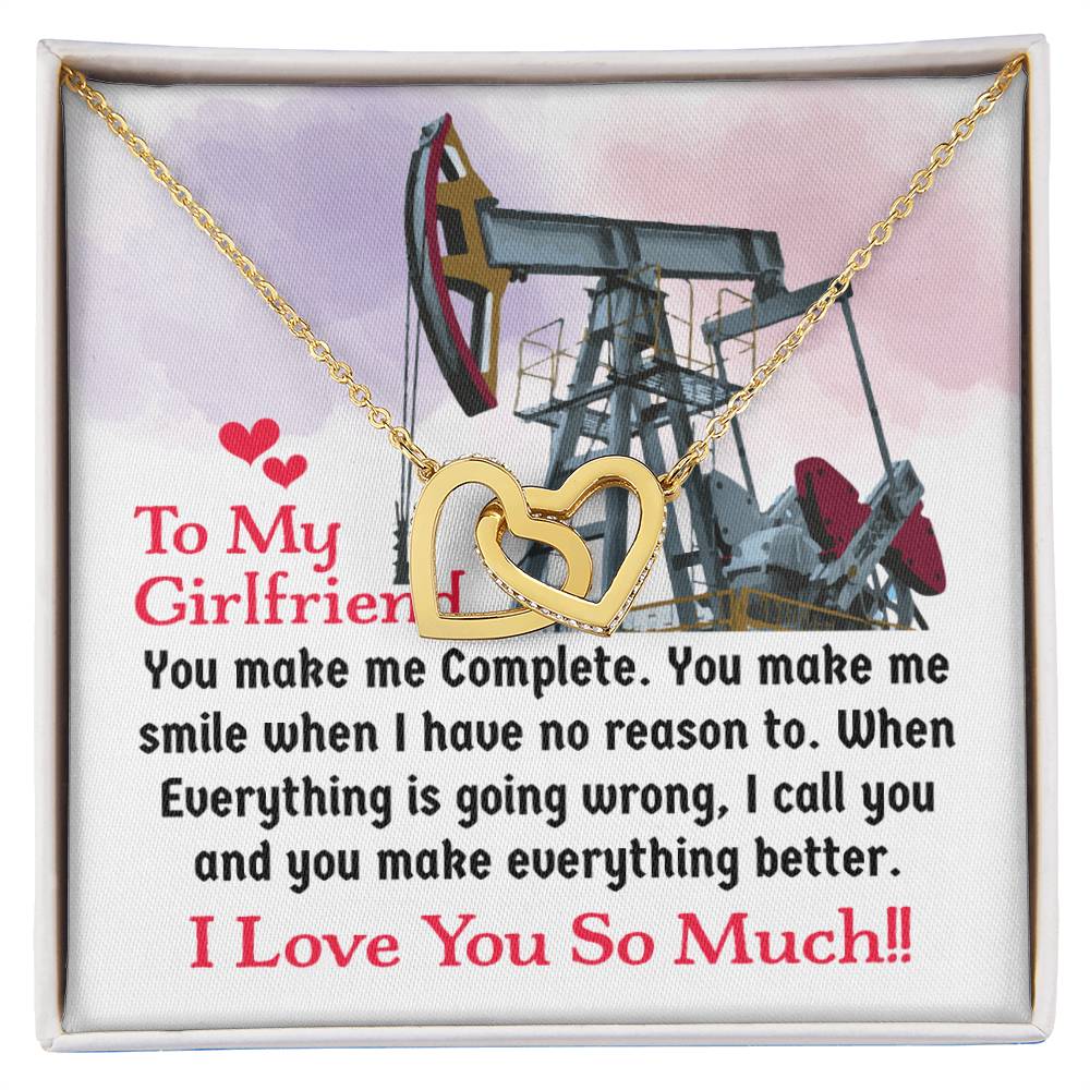 Oilfield Man'S Girlfriend - Interlocking Heart Necklace Interlocking Hearts Necklace