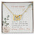 Thanks For Being My Mom Double Heart Interlocking Hearts Necklace