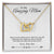 'To My Amazing Mom' Linked Hearts Necklace - Thank You For All That You Are Interlocking Hearts Necklace