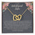 Unbiological Sister Necklace - Dark Interlocking Hearts Necklace