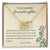 To My Granddaughter - Always In My Heart - Necklace Interlocking Hearts Necklace