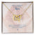 Mother'S Day Two Hearts Daisy Interlocking Hearts Necklace