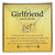 To My Girlfriend - Love Card And Necklace K Interlocking Hearts Necklace
