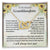 To My Granddaughter Always Remember This - Interlocking Hearts Necklace