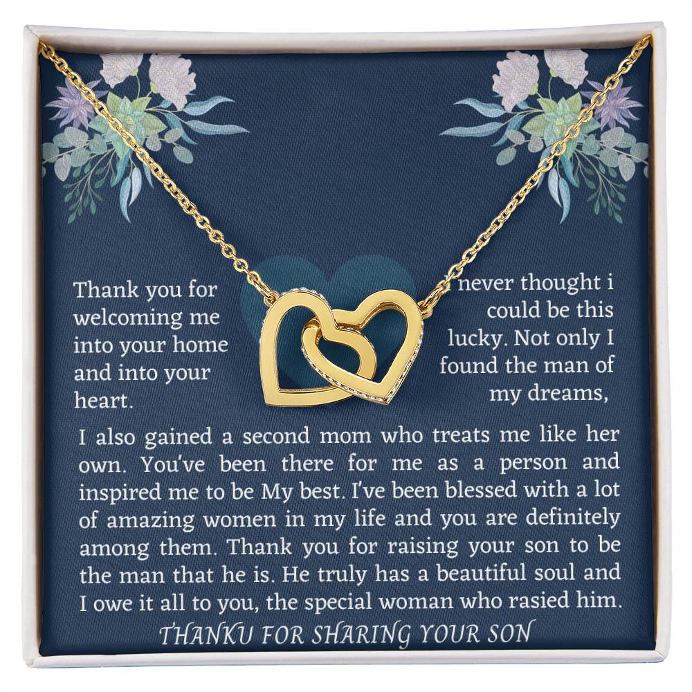 Interlocking Necklace For Boyfriend Mom Interlocking Hearts Necklace