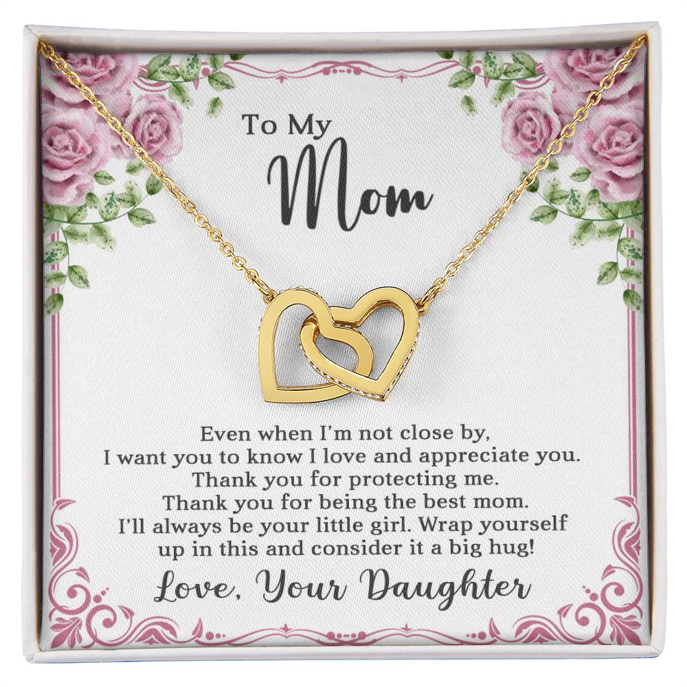 Mom Interlocking Hearts Necklace