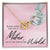 To My Mom World Love You Always Interlocking Hearts Necklace