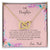 To My Daughter If Ever There Is A Tomorrow - Love Dad Interlocking Hearts Necklace