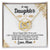 To My Daughter - Special Heart Necklace - Tmdt01 Interlocking Hearts Necklace