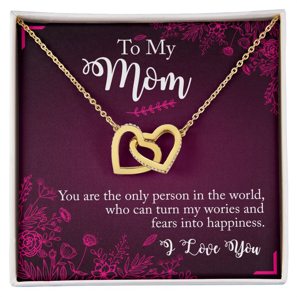 Interlocked Heart Neckless - Mother'S Day Interlocking Hearts Necklace