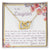 To My Daughter - Never Feel Alone. Interlocking Hearts Necklace