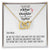 No Matter How Far Mother And Daughter Forever Linked Together Interlocking Hearts Necklace