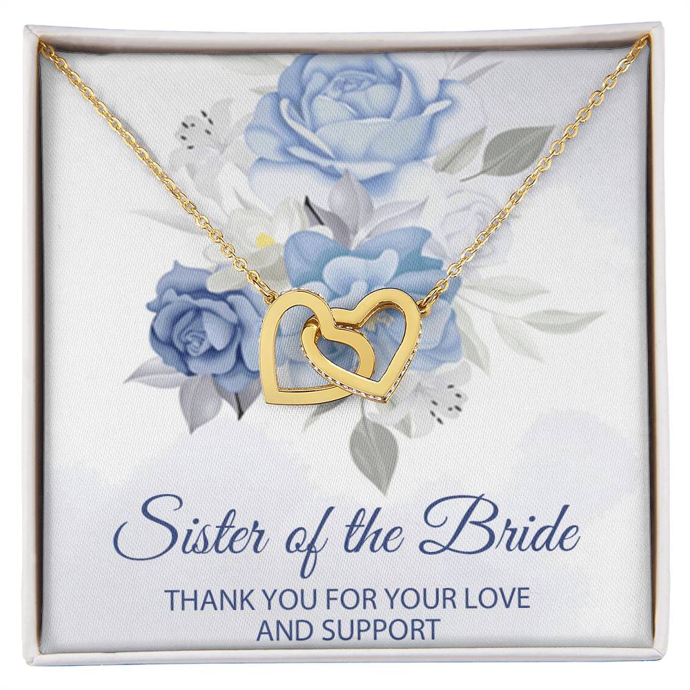 Sister Of The Bride Jewelry Boxsister Of The Bride Necklace Sister In Law Wedding Day Giftsister Of The Groom Weddinginterlocking Hearts Interlocking Hearts Necklace