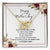 Happy Mothers Day! Thanks Mom For Gifting Me Life Interlocking Hearts Necklace