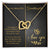 To My Beautiful Granddaughter - Love And Light - Interlocking Hearts Necklace