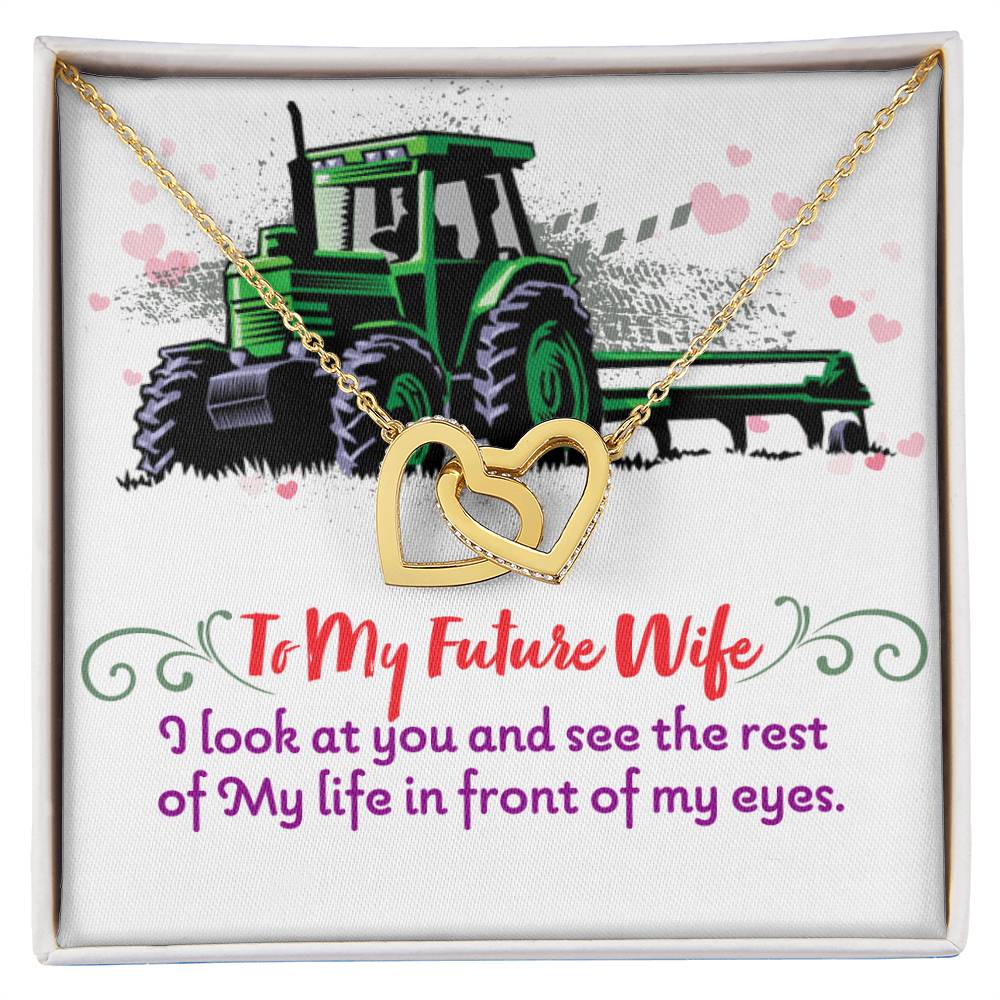 Farmer'S Future Wife - Interlocking Heart Necklace Interlocking Hearts Necklace