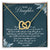 To My Daughter Interlocking Hearts Necklace Message Card