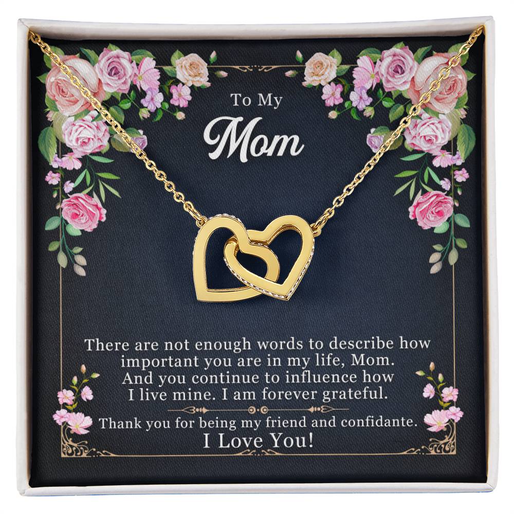 Unique Mother'S Day Gifts Best Gifts For Mom Interlocking Hearts Necklace