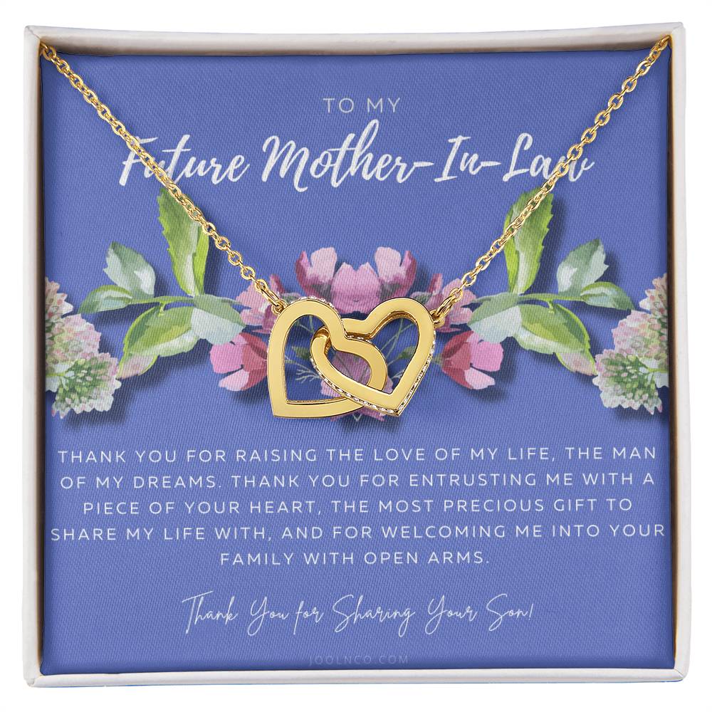 Future Mother In Law Gift Mom In Law Jewelry Mother'S Day Gift For Mother-In-Law Gift For Mother In Law Mother-In-Law Necklace Interlocking Hearts Necklace