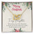 To My Daughter Interlocking Hearts Necklace Message Card
