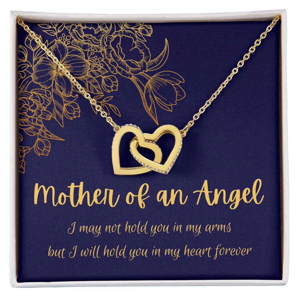 Mother Of An Angel - Interlocking Hearts Interlocking Hearts Necklace