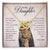 My Daughter - Proud Of You - Necklace Interlocking Hearts Necklace