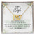 To My Special Wife Interlocking Hearts Necklace Mother'S Day Message Card From Husband