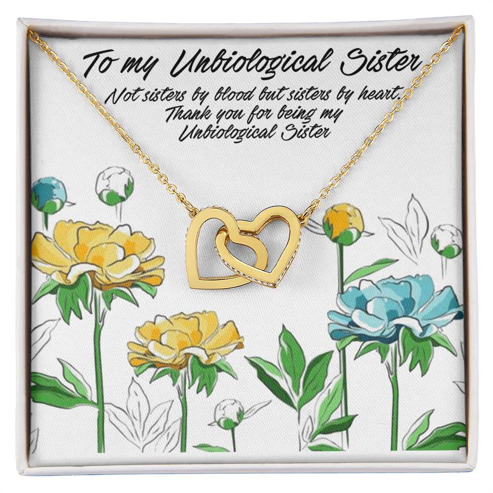 My Unbiological Sister Interlocking Hearts Necklace